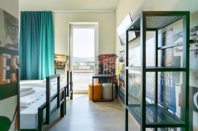 Letto o letti in una camera di a&o Hostel Firenze Campo di Marte