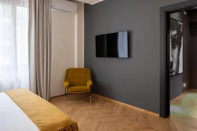 TV o dispositivi per l'intrattenimento presso Oro1 Florence Luxury Apartment by Mmega