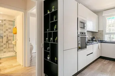 Cucina o angolo cottura di Luminoso appartamento fiorentino