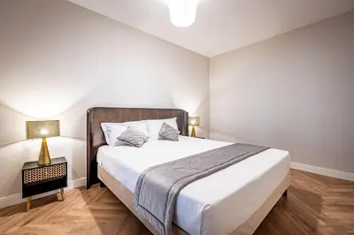 Letto o letti in una camera di YiD quiet apartment with parking