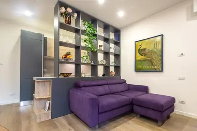 Area soggiorno di Stunning & Luxurious 1BR apt 1 min walk by Duomo