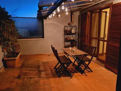 Balcone o terrazza di Mansarda luminosa e confortevole
