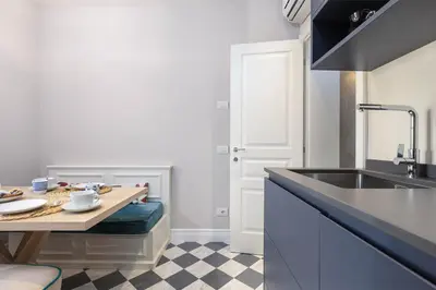 Cucina o angolo cottura di Torretta Penthouse Luxury Apartment In Florence By Palazzo Pazzi Vitali