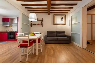 Area soggiorno di Keys of Italy - Mercato 20 - Modern 1 bedroom nearby Mercato Centrale