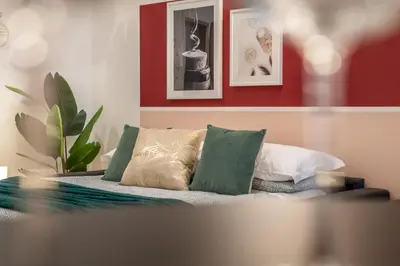 Letto o letti in una camera di Wine Apartments Florence Moscato
