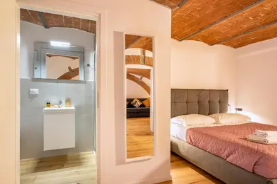 Letto o letti in una camera di Fortezza House
