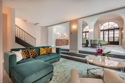Area soggiorno di Duomo Penthouse Luxury Apartment In Florence By Palazzo Pazzi Vitali