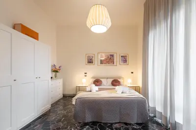 Letto o letti in una camera di Keys of Italy - Monaco 9 - 2 bedrooms flat nearby the Train Station