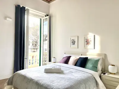 Letto o letti in una camera di Nel segno della Luna