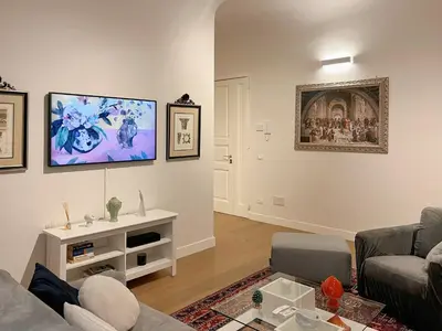 TV o dispositivi per l'intrattenimento presso Luxury Art Apartment in Florence