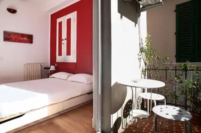 Letto o letti in una camera di Apartment Palazzuolo