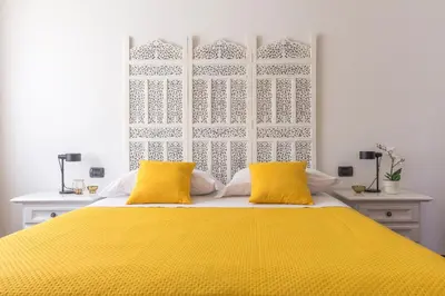 Letto o letti in una camera di Casa Margarita