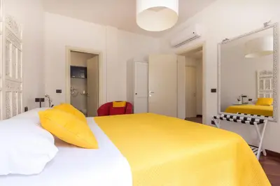 Letto o letti in una camera di Casa Margarita