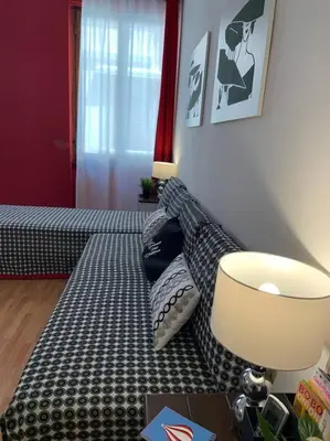 Letto o letti in una camera di 5 min dagli Uffizi Suite WiFi confort