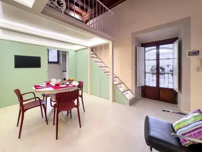 TV o dispositivi per l'intrattenimento presso Luxury apartment SS Annunziata