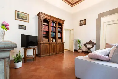 TV o dispositivi per l'intrattenimento presso Santo Spirito Frescoed 6 sleeps apartment