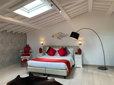 Letto o letti in una camera di Florence Art Apartments