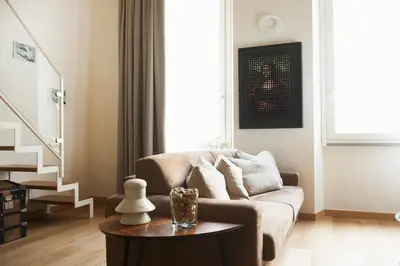 Area soggiorno di Florence Art Apartments