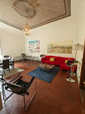 Area soggiorno di Pepi House in Santa Croce