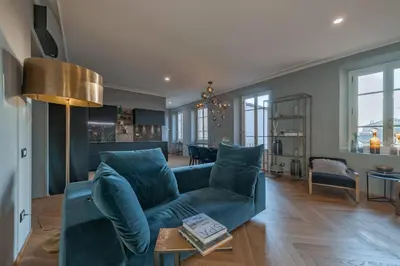 Area soggiorno di Apartments Florence-Repubblica Exclusive