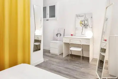 Letto o letti in una camera di Comfy San Lorenzo