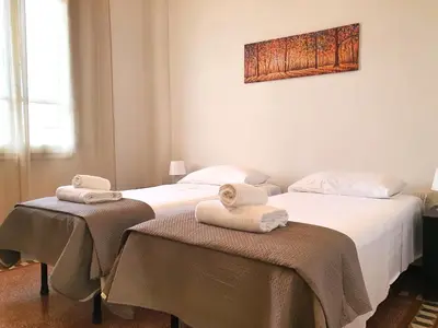 Letto o letti in una camera di Very Central Apartment 30 Seconds From Uffizi Gallery