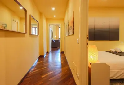 Letto o letti in una camera di Apartments Florence- Dante's View-Piazza Santa Croce in the heart of Florence