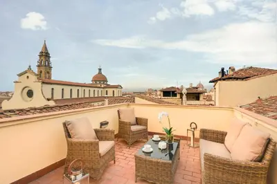 Balcone o terrazza di Apartments Florence - Maggio Terrace with view