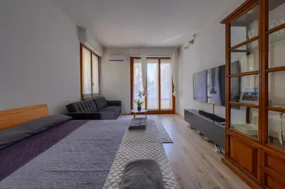 TV o dispositivi per l'intrattenimento presso Show Me Florence 2 bedroom appartment Duomo & Airport TRAM