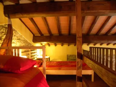 Letto o letti in una camera di Villa Silvia