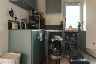Cucina o angolo cottura di Luca's home over the Rose Garden