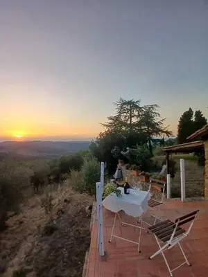 Paesaggio naturale nelle vicinanze della villa