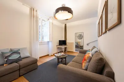 Area soggiorno di Keys of Italy - Benci 20 Terratetto - Big apartment nearby Santa Croce