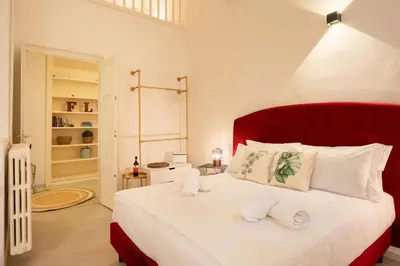 Letto o letti in una camera di Keys of Italy - Benci 20 Sartoria - Open space nearby Santa Croce