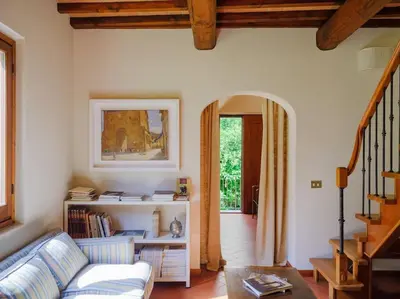 Area soggiorno di Stalla - Villa with garden in the historic center
