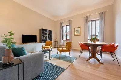 TV o dispositivi per l'intrattenimento presso Apartments Florence - Casa Pinocchio with view