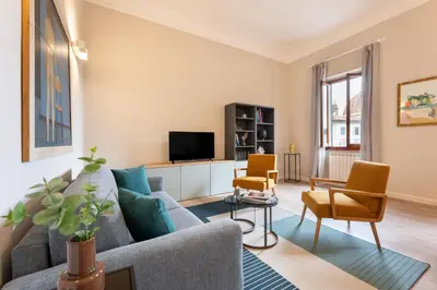 TV o dispositivi per l'intrattenimento presso Apartments Florence - Casa Pinocchio with view