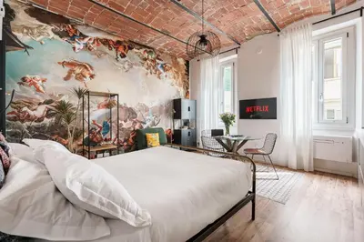 TV o dispositivi per l'intrattenimento presso Casa Lù - Milù Holidays Firenze