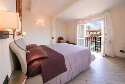 Letto o letti in una camera di Apartments Florence- Attico dei Neri with view