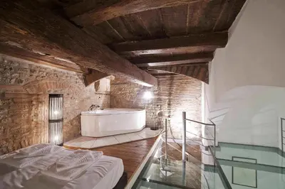 Letto o letti in una camera di Loft Pandolfini