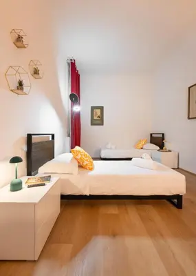 Letto o letti in una camera di Keys of Italy - Reparata Big 13 - 2 bedrooms Florentine House