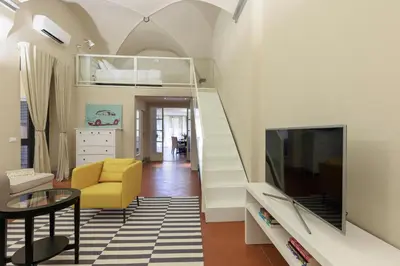TV o dispositivi per l'intrattenimento presso Santa Croce Deluxe Apartment