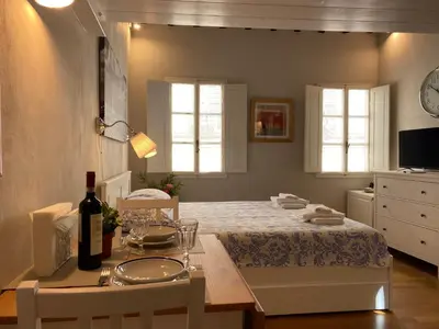 Letto o letti in una camera di Alla Porta di San Frediano