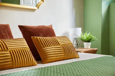 Letto o letti in una camera di Casa Hugo