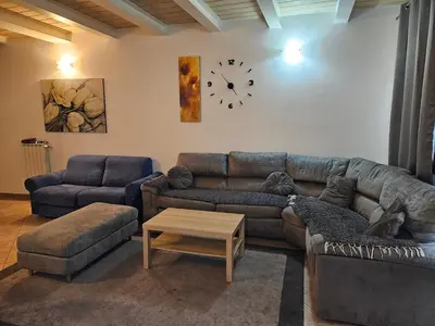 Area soggiorno di Florence Bed and Airport