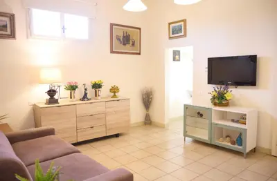 TV o dispositivi per l'intrattenimento presso Santo Spirito Terrace Apartment with a view