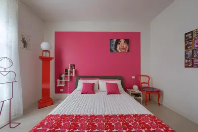 Letto o letti in una camera di Appartamento con 2 bagni, AC e WIFI a due passi dalla stazione e dal centro storico