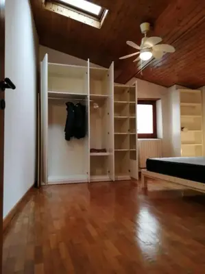 Letto o letti in una camera di Casa romantica vicino al centro di Firenze