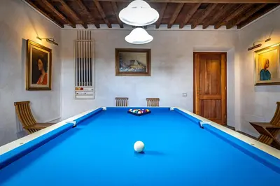 Tavolo di biliardo di Villa dei Pavoni - B&B