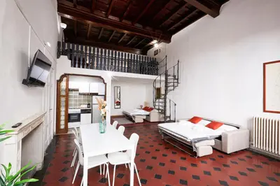 Area soggiorno di De Bardi - Beautiful Home near Ponte Vecchio